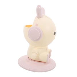 LALAFINA Bunny Shape Brush Storage Desk Organizer Rotating Pen Holder Magnetic Marker Holder for Office