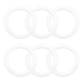 6 Pcs Gasket Seal Rings for Bialetti Moka Express Dama 3/4 Cups - Spare Food Grade Silicone Sealing Rings for Aluminium Stovetop Coffee Maker Pots (Better Than Rubber)