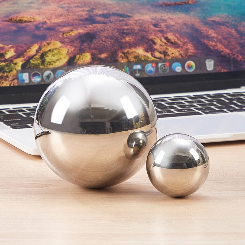 Opexscal Stainless Steel Decorative Balls, Shiny Decorative Orbs for Centerpiece