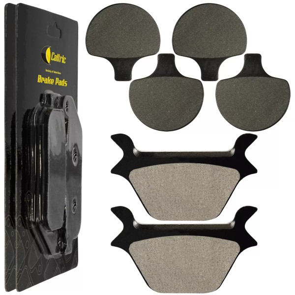 Caltric Front And Rear Brake Pads for Harley Davidson Fxef