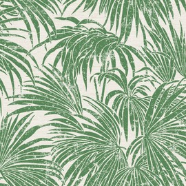 Egypt Sherrod 216-in by 20.5-in Green Cassava Palm Peel & Stick Wallpaper