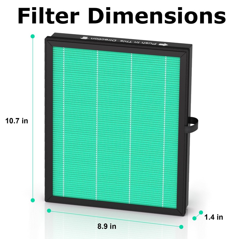 MK04 Air Filter Replacement for AROEVE MK-04 Air Purifier, 4