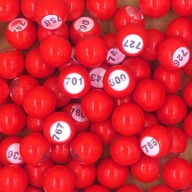 Tapp Collections Raffle Balls Number Set (701-800) - 100 Plastic Balls, 22mm Diameter - All Ages