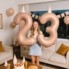 40 Inch Caramel Balloon Number 3 Balloon,Number Balloons Big Giant