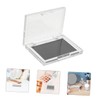 WOONEKY 2pcs Empty Magnetic Eyeshadow Palette Box with Transparent Cover