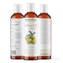 Olive Oil Extra Virgin 4 fl. oz. 100% Pure & Natural Unrefined Carrier Oil - Cold Pressed – Nourishing for Skin and Hair Care – Rich Flavor for Cooking and Beauty Routine