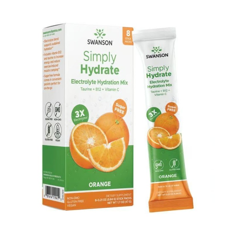 Sw Simply Hydrate Orange 8 pkts