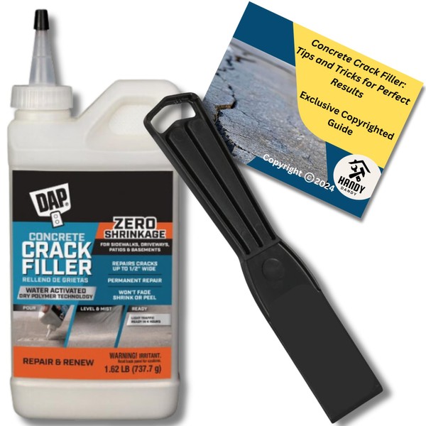 HANDY DANDY Concrete Repair Kit Bundle with DAP Crack Filler