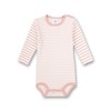 Sanetta Baby Girls' Striped Short Sleeve Bodysuit, pink