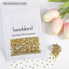 Beadsland 1440 pieces flat back rhinestones, nail crystals rhinestones for