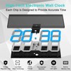 CHKOSDA Digital LED Wall Clock, Oversize Wall Clock with 6”