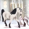 Simulación de Caballo Blanco Modelo Animal Estatua Chico Jugar Regalo
