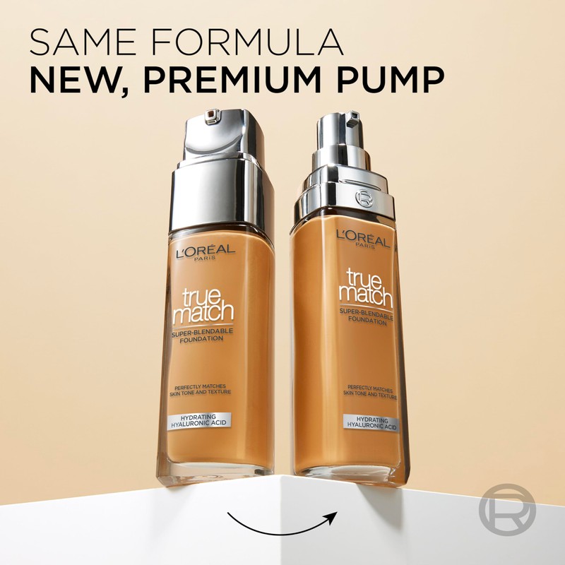 L'Oréal Paris True Match Foundation Seamless Blending with Hyaluronic Acid