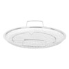 Stainless Steel Fruit Basket Double Handles Metal Mesh Drain Round