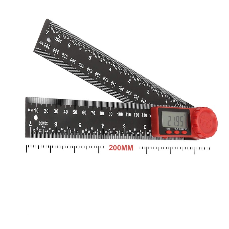 Digital Angle Ruler 360 Degrees Stainless Steel Angle Detector Digital
