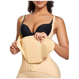 Bafully Compression Abdominal Lipo Board Abdominal Abdominal Abdomen AB Board Post-Operative Abdomen Compression Abdomen Surgery Liposuction (Beige)