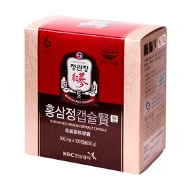 Jeonggwanjang CheongKwanJang 6-year-old red ginseng extract current capsule 500mg 100 capsules Korea Ginseng Corporation / 정관장 6년근 홍삼정 현 캡슐 500mg 100캡슐 한국인삼공사