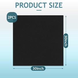 2 PCS Square Recliner Pads for Hardwood Floors Under Recliner Mat Recliner Rug Recliner Floor Protector Under Recliner Mat Recliner Floor Protectors for Hardwood （Black）