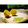 32Pcs Lemon Disposable Paper Dessert Napkins, 6.5in