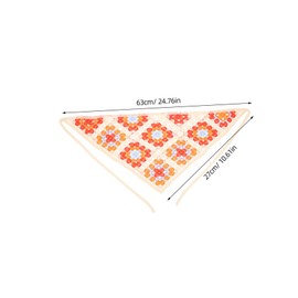 minkissy Knitted Crochet Headscarf for Women Elegant French Style Hair Bandana Multifunctional Scarf Headband Comfortable Woolen Yarn Hair Accessory for Fashion Lovers