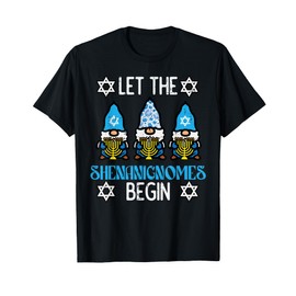 Hanukkah Let Shenanignome Begin Chanukah Gnome Men Kid Women T-Shirt