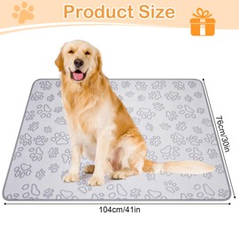 42" x 30" Dog Blankets for Large Dogs, Cat, Premium Soft Dog Blankets for Small Medium Dog Washable, Puppy Blanket Dogs Essentials for Puppies (Grey)