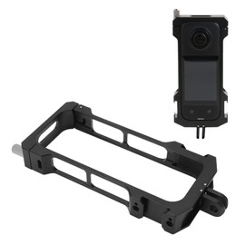 Frame Cage for Insta360 X3, Aluminum Alloy Protective Case Camera Cage, with 1/4in Thread, Cold Shoe Mount