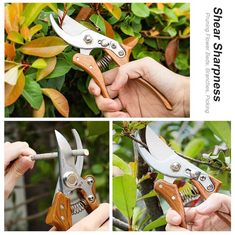 Garden Pruners, Heavy Duty Garden Clippers,Pruning Shears with Adjustable Thumb