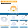 Muzata 16.5FT/5M Silicone LED Channel IP67 Waterproof Flexible Bendable Diffuser