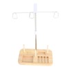 Thread Holder Stable Wood Base Large Spool Thread Stand for