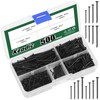 Keadic 500 Pcs Nail Assortment Kit, 4 Sizes, Small Nails,