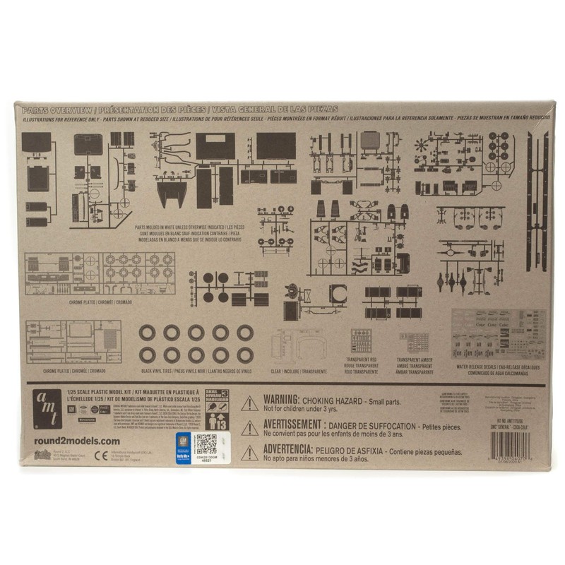 AMT Skill 3 Model Kit GMC General Truck Tractor Coca-Cola