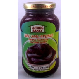 Lutong Bahay Ube-Macapuno Purple Yam with Coconut Sport 12 Oz (4-Pack)
