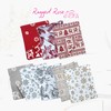 Ragged Rose Christmas Table Cloth - Festive Linen Tablecloth with