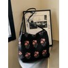 Women's Elegant Floral Fabric Shoulder Bag, Summer Trendy Large Capacity