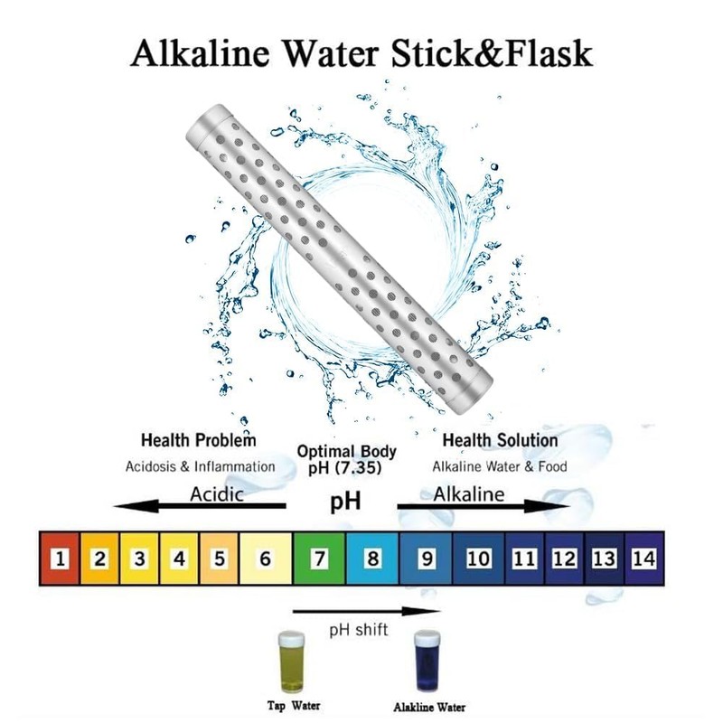 Hominas Water Filter Portable, Hydrogen Alkaline Water Stick Ioniser Minerals