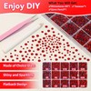 15000Pcs Red Flatback Hotfix Rhinestones for Bedazzling, Red Hotfix Gems