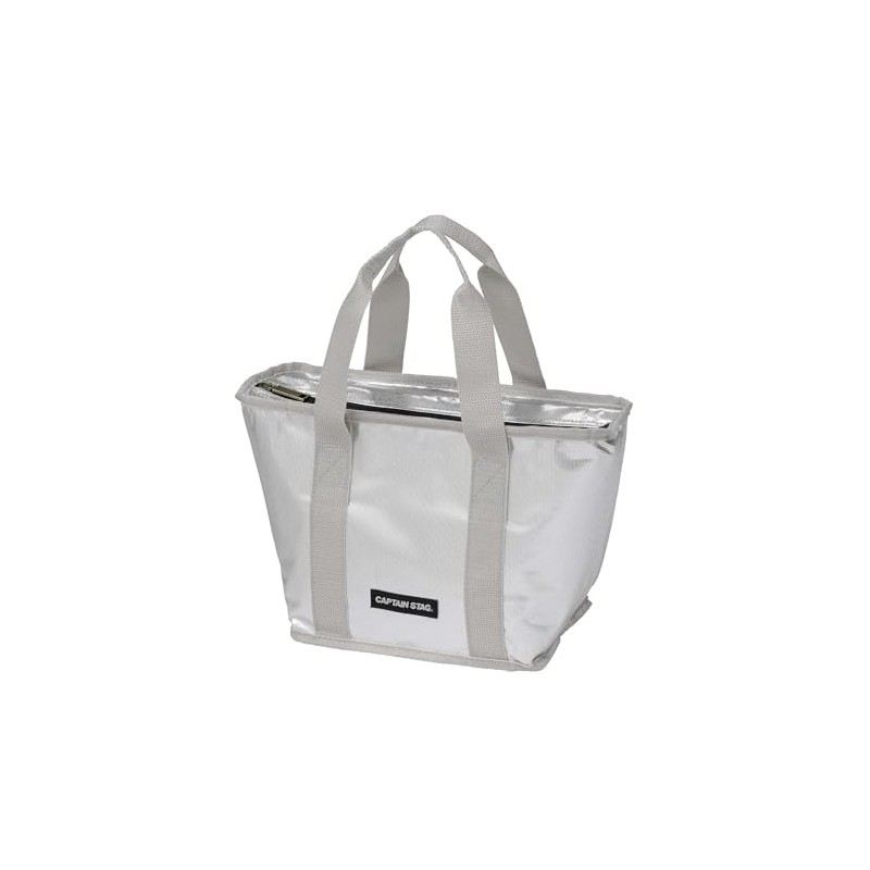 キャプテンスタッグ(CAPTAIN STAG) 保冷バッグ クーラーバッグ トートクーラーバッグ 容量4L シルバー デリス UE-655