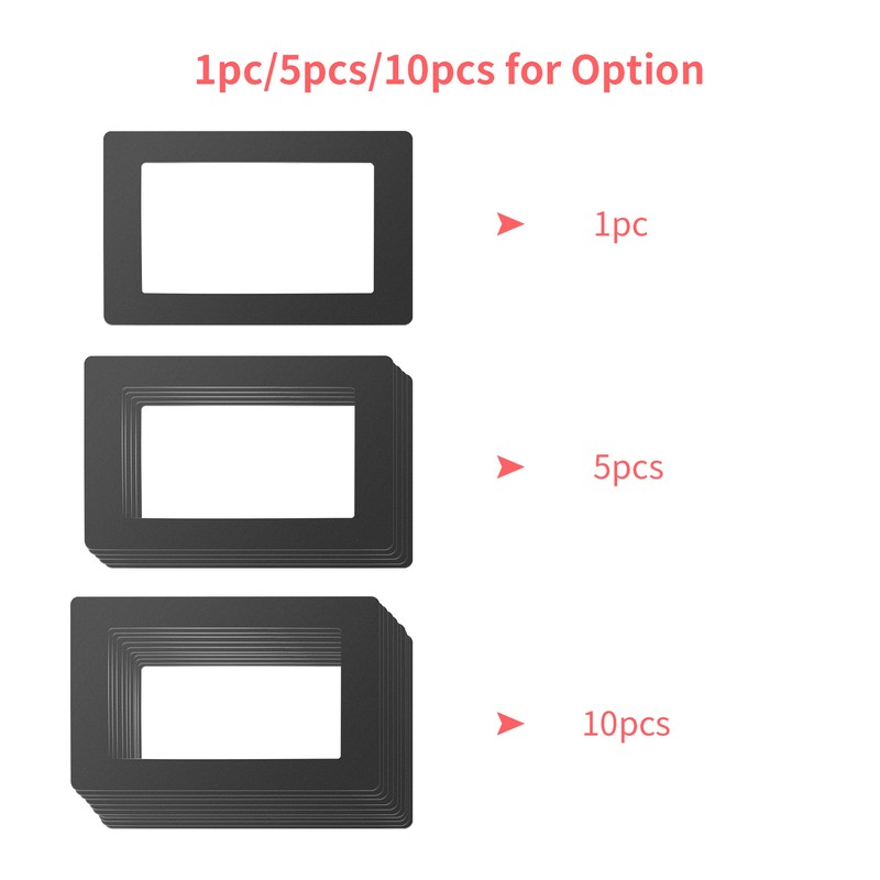 Black LCD Gasket 6.5 x 4.1in Protection from Resin Spill