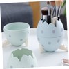 Operitacx Cosmetic Brush Holder Egg Design Large Capacity Makeup Organizer
