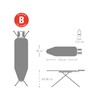 Brabantia Comfort Ironing Board with Left/Right Adjustable Steam Iron Rest