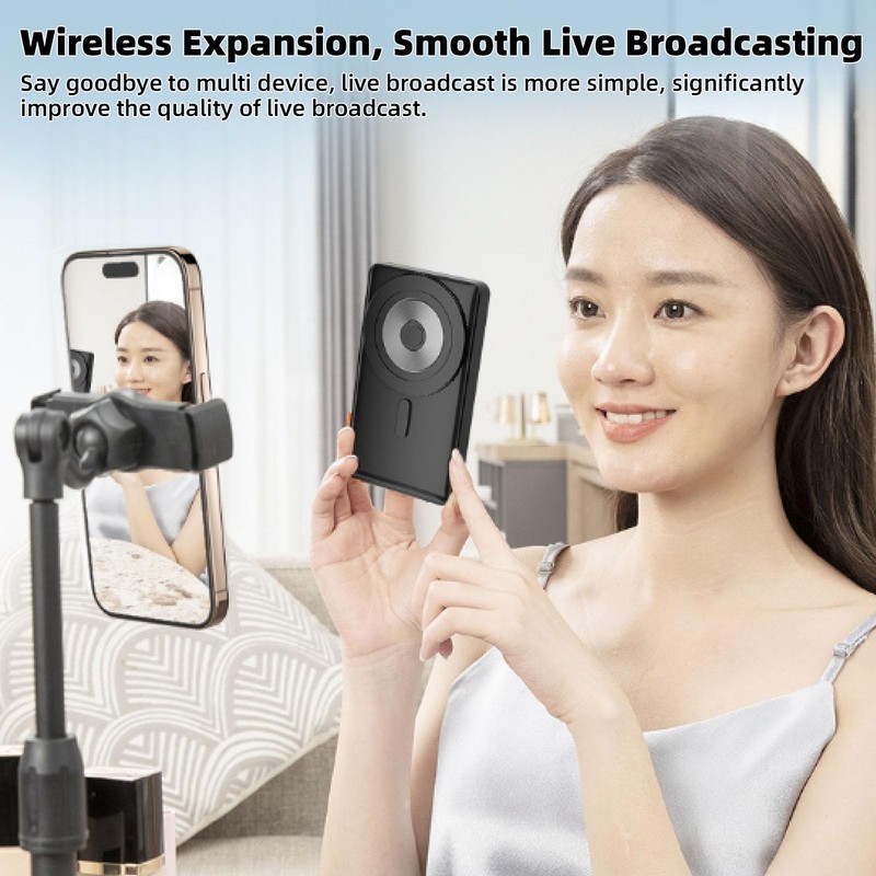Phone Vlog Selfie Monitor Screen,4K Magnetic Back Camera Selfie Monitor,Using