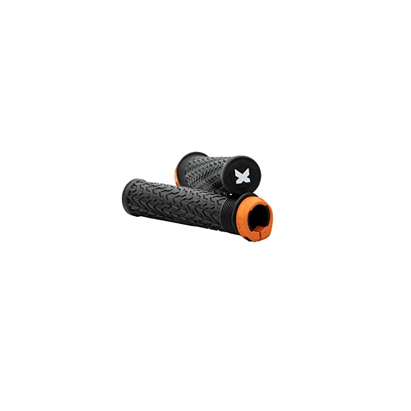 Sixpack S-Trix PA Lock-On Bicycle Screw Grips Black/Orange