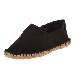 SL1402 Sommerlatschen Unisex Espadrilles Fully Rubberised Black - Black - 41 EU