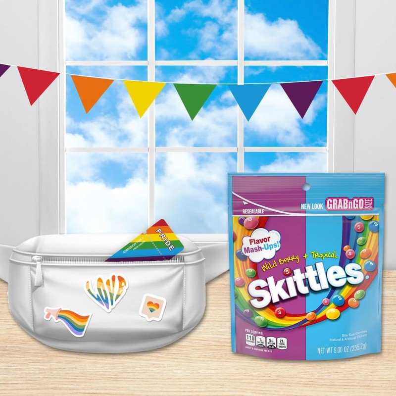 SKITTLES Wild Berry & Tropical Mash Up Chewy Candy Bulk,