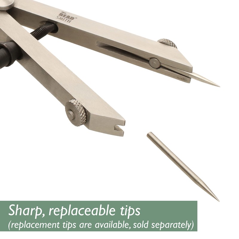 The Beadsmith Stainless Steel Divider Caliper – 3-Inch with Removeable