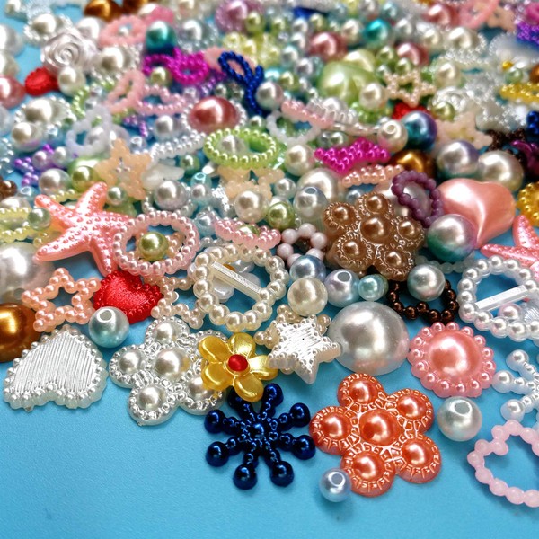 Amaney Around 300pcs 4-20mm Random Mixed Styles Crafts Material Kit