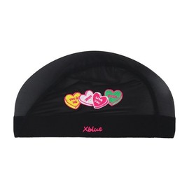 XBLUE XBL-6201-01 U&Me Embroidered Mesh Swim Cap / 엑스블루 XBL-6201-01 유앤미 자수 메쉬 수모