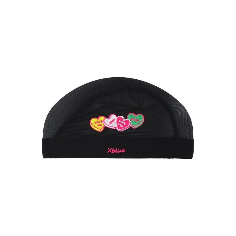 XBLUE XBL-6201-01 U&Me Embroidered Mesh Swim Cap / 엑스블루 XBL-6201-01