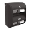COMPACT® 4-ROLL Quad Plus CORELESS HIGH-Capacity Toilet Paper Dispenser, Black,